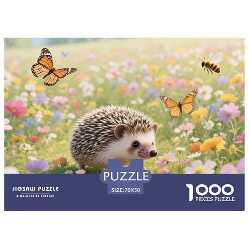Puzzle Igel 1000 Stücken Für Erwachsene,Pastorale Blumenmeer EIN Unmögliches Geschicklichkeitsspiel Lernspiel Spielzeug Geschenk Home-Dekoration 70x50cm/1000pcs Puzzle Igel 1000 Stücken Für Erwachsene,Pastorale Blumenmeer EIN Unmögliches Geschicklichkeitsspiel Lernspiel Spielzeug Geschenk Home-Dekoration 70x50cm/1000pcs von YYVKPMLXC