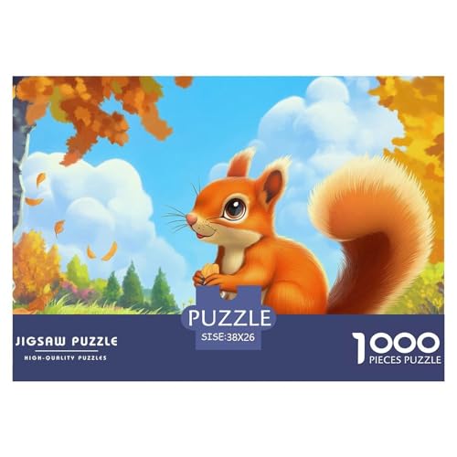 Puzzle Kleiner Eichhörnchen 1000 Stücken Für Erwachsene,Herbstlandschaft Intelligenz-Puzzle Herausforderungsspielzeug, Familien-Puzzlespiel Home-Dekoration 38x26cm/1000pcs Puzzle Kleiner Eichhörnchen 1000 Stücken Für Erwachsene,Herbstlandschaft Intelligenz-Puzzle Herausforderungsspielzeug, Familien-Puzzlespiel Home-Dekoration 38x26cm/1000pcs von YYVKPMLXC