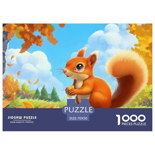 Puzzle Kleiner Eichhörnchen 1000 Teilen Für Erwachsene,Herbstlandschaft Intelligenz-Puzzle Herausforderungsspielzeug, Familien-Puzzlespiel Home-Dekoration 70x50cm/1000pcs Puzzle Kleiner Eichhörnchen 1000 Teilen Für Erwachsene,Herbstlandschaft Intelligenz-Puzzle Herausforderungsspielzeug, Familien-Puzzlespiel Home-Dekoration 70x50cm/1000pcs von YYVKPMLXC