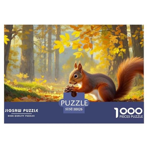 Puzzle Kleiner Eichhörnchen 1000 Teilen Für Erwachsene,Herbstwald Landscape Intelligenz-Puzzle Herausforderungsspielzeug, Familien-Puzzlespiel Home-Dekoration 38x26cm/1000pcs Puzzle Kleiner Eichhörnchen 1000 Teilen Für Erwachsene,Herbstwald Landscape Intelligenz-Puzzle Herausforderungsspielzeug, Familien-Puzzlespiel Home-Dekoration 38x26cm/1000pcs von YYVKPMLXC