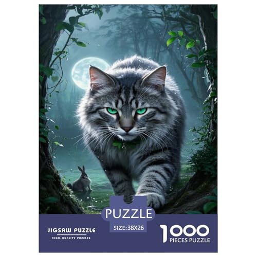 Puzzle Maine Coon Katze 1000 Stücken Für Erwachsene,Waldnacht-Szene EIN Unmögliches Geschicklichkeitsspiel Lernspiel Spielzeug Geschenk Home-Dekoration 38x26cm/1000pcs Puzzle Maine Coon Katze 1000 Stücken Für Erwachsene,Waldnacht-Szene EIN Unmögliches Geschicklichkeitsspiel Lernspiel Spielzeug Geschenk Home-Dekoration 38x26cm/1000pcs von YYVKPMLXC