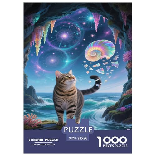 Puzzle Manx-Kater Mit 1000 Teilen Für Erwachsene,Fantastische Kosmos EIN Unmögliches Geschicklichkeitsspiel Lernspiel Spielzeug Geschenk Home-Dekoration 38x26cm/1000pcs Puzzle Manx-Kater Mit 1000 Teilen Für Erwachsene,Fantastische Kosmos EIN Unmögliches Geschicklichkeitsspiel Lernspiel Spielzeug Geschenk Home-Dekoration 38x26cm/1000pcs von YYVKPMLXC