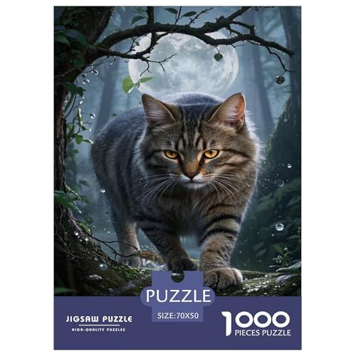 Puzzle Manx Katze Mit 1000 Teilen Für Erwachsene,Mondlicht-Element EIN Unmögliches Geschicklichkeitsspiel Lernspiel Spielzeug Geschenk Home-Dekoration 70x50cm/1000pcs Puzzle Manx Katze Mit 1000 Teilen Für Erwachsene,Mondlicht-Element EIN Unmögliches Geschicklichkeitsspiel Lernspiel Spielzeug Geschenk Home-Dekoration 70x50cm/1000pcs von YYVKPMLXC