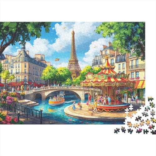 Puzzle Mit 1000 Teilen Für Erwachsene Eiffelturm Anspruchsvolles Spielzeug Brücke Formpuzzel Lernspiel Spielzeug Geschenk Home-Dekoration 1000pcs (75x50cm) von YYVKPMLXC