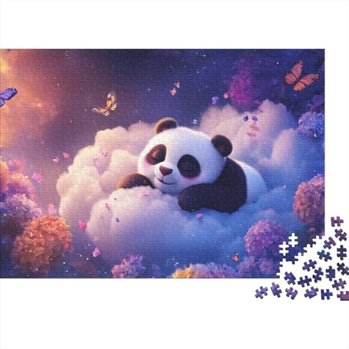 Puzzle Mit 1000 Teilen Für Erwachsene Panda Anspruchsvolles Spielzeug Wolke Formpuzzel Lernspiel Spielzeug Geschenk Home-Dekoration 1000pcs (75x50cm) von YYVKPMLXC