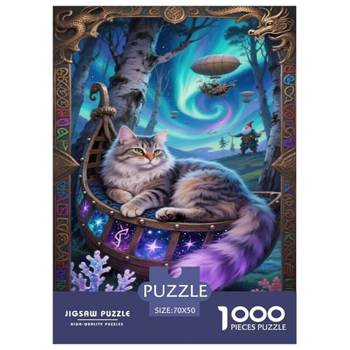 Puzzle Norwegische Waldkatze Mit 1000 Teilen Für Erwachsene,Nordlichter Herausforderungsspielzeug Intelligenz-Puzzle Home-Dekoration 70x50cm/1000pcs Puzzle Norwegische Waldkatze Mit 1000 Teilen Für Erwachsene,Nordlichter Herausforderungsspielzeug Intelligenz-Puzzle Home-Dekoration 70x50cm/1000pcs von YYVKPMLXC
