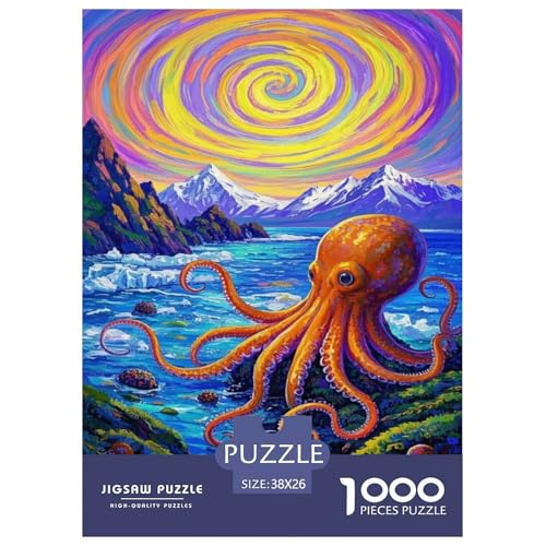 Puzzle Octopus Mit 1000 Teilen Für Erwachsene,Ozeanlandschaft EIN Unmögliches Geschicklichkeitsspiel Lernspiel Spielzeug Geschenk Home-Dekoration 38x26cm/1000pcs Puzzle Octopus Mit 1000 Teilen Für Erwachsene,Ozeanlandschaft EIN Unmögliches Geschicklichkeitsspiel Lernspiel Spielzeug Geschenk Home-Dekoration 38x26cm/1000pcs von YYVKPMLXC