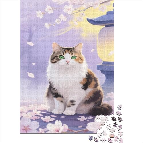 Puzzle Persian Katze Aus 1000 Stücken Für Erwachsene, Ästhetische Frühlingslandschaft EIN Unmögliches Geschicklichkeitsspiel Lernspiel Spielzeug Geschenk Home-Dekoration 1000pcs (75x50cm) von YYVKPMLXC