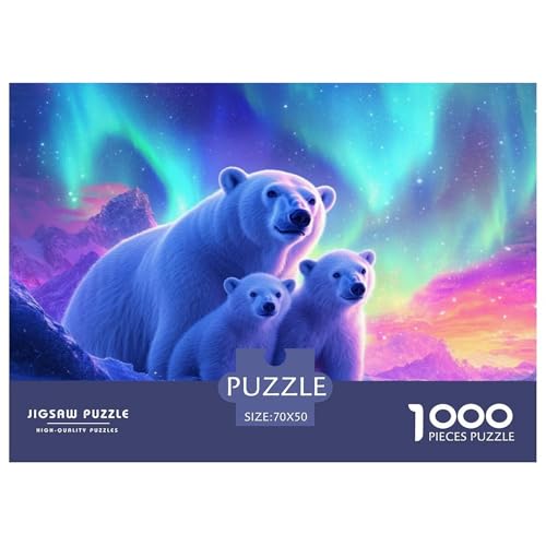 Puzzle Polarbär 1000 Stücken Für Erwachsene,Nordlichter EIN Unmögliches Geschicklichkeitsspiel Lernspiel Spielzeug Geschenk Home-Dekoration 70x50cm/1000pcs Puzzle Polarbär 1000 Stücken Für Erwachsene,Nordlichter EIN Unmögliches Geschicklichkeitsspiel Lernspiel Spielzeug Geschenk Home-Dekoration 70x50cm/1000pcs von YYVKPMLXC