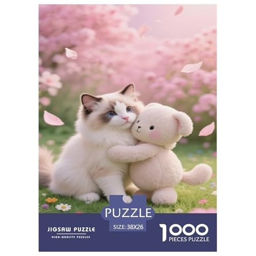 Puzzle Ragdoll-Kater 1000 Stücken Für Erwachsene,Kirschblüte EIN Unmögliches Geschicklichkeitsspiel Lernspiel Spielzeug Geschenk Home-Dekoration 38x26cm/1000pcs Puzzle Ragdoll-Kater 1000 Stücken Für Erwachsene,Kirschblüte EIN Unmögliches Geschicklichkeitsspiel Lernspiel Spielzeug Geschenk Home-Dekoration 38x26cm/1000pcs von YYVKPMLXC