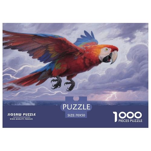 Puzzle Roter Ara Mit 1000 Teilen Für Erwachsene,Gewittermeer EIN Unmögliches Geschicklichkeitsspiel Lernspiel Spielzeug Geschenk Home-Dekoration 70x50cm/1000pcs Puzzle Roter Ara Mit 1000 Teilen Für Erwachsene,Gewittermeer EIN Unmögliches Geschicklichkeitsspiel Lernspiel Spielzeug Geschenk Home-Dekoration 70x50cm/1000pcs von YYVKPMLXC