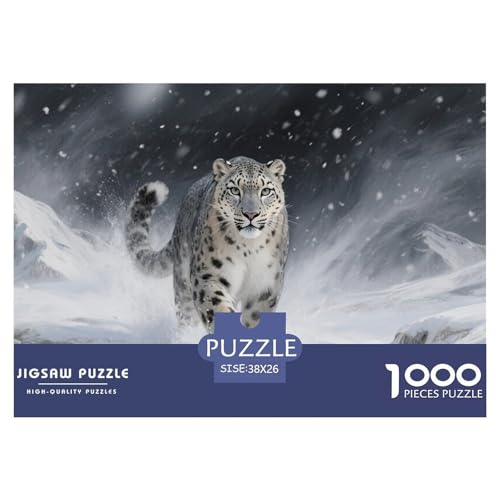 Puzzle SchneeLeopard Mit 1000 Teilen Für Erwachsene,Schneesturm Berg EIN Unmögliches Geschicklichkeitsspiel Familien-Puzzlespiel Home-Dekoration 38x26cm/1000pcs Puzzle SchneeLeopard Mit 1000 Teilen Für Erwachsene,Schneesturm Berg EIN Unmögliches Geschicklichkeitsspiel Familien-Puzzlespiel Home-Dekoration 38x26cm/1000pcs von YYVKPMLXC