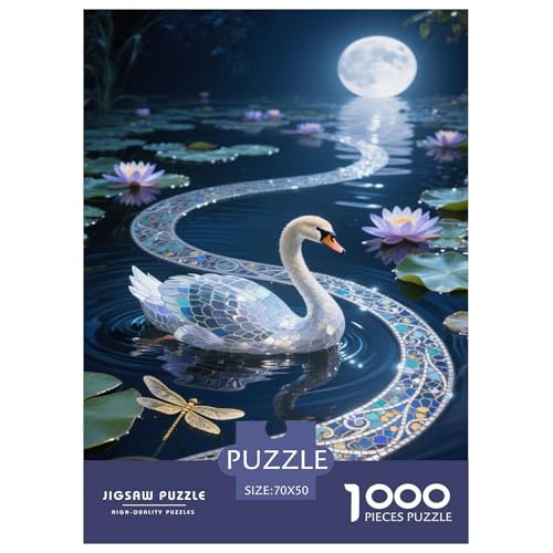 Puzzle Schwan Aus 1000 Stücken Für Erwachsene,SeeRosene EIN Unmögliches Geschicklichkeitsspiel, Lernspiel Spielzeug Geschenk Home-Dekoration 70x50cm/1000pcs Puzzle Schwan Aus 1000 Stücken Für Erwachsene,SeeRosene EIN Unmögliches Geschicklichkeitsspiel, Lernspiel Spielzeug Geschenk Home-Dekoration 70x50cm/1000pcs von YYVKPMLXC