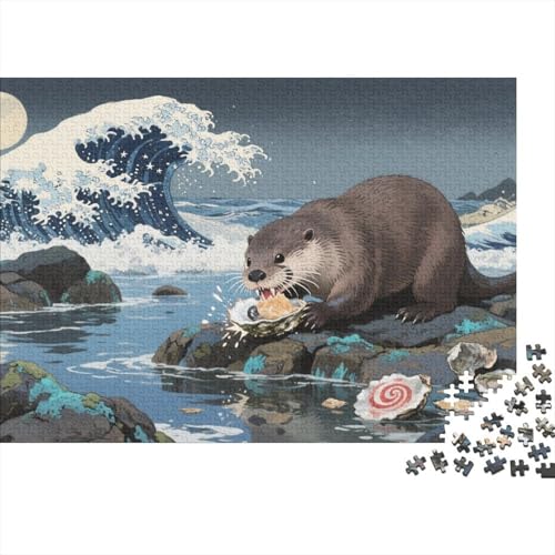 Puzzle Seeadler Aus 1000 Stücken Für Erwachsene,Große Welle EIN Unmögliches Geschicklichkeitsspiel, Lernspiel Spielzeug Geschenk Home-Dekoration 1000pcs (75x50cm) von YYVKPMLXC