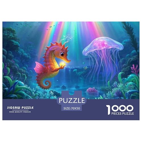 Puzzle Seepferdchen 1000 Stücken Für Erwachsene,Qualle EIN Unmögliches Geschicklichkeitsspiel Lernspiel Spielzeug Geschenk Home-Dekoration 70x50cm/1000pcs Puzzle Seepferdchen 1000 Stücken Für Erwachsene,Qualle EIN Unmögliches Geschicklichkeitsspiel Lernspiel Spielzeug Geschenk Home-Dekoration 70x50cm/1000pcs von YYVKPMLXC