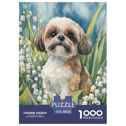 Puzzle Shih Tzu Mit 1000 Teilen Für Erwachsene,Außen Szene EIN Unmögliches Geschicklichkeitsspiel Lernspiel Spielzeug Geschenk Home-Dekoration 38x26cm/1000pcs Puzzle Shih Tzu Mit 1000 Teilen Für Erwachsene,Außen Szene EIN Unmögliches Geschicklichkeitsspiel Lernspiel Spielzeug Geschenk Home-Dekoration 38x26cm/1000pcs von YYVKPMLXC
