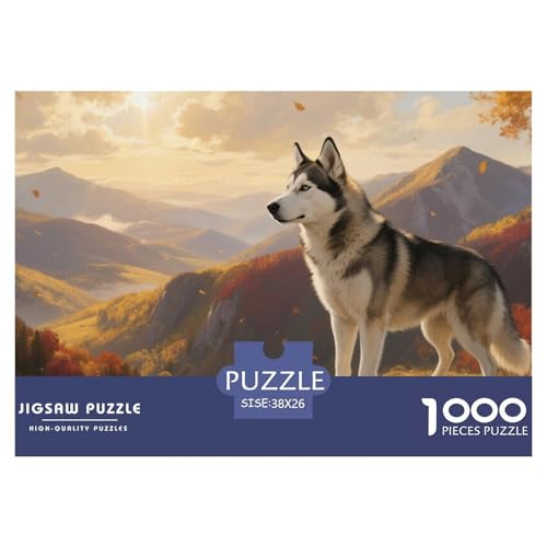 Puzzle Sibirischer Husky Hund Mit 1000 Teilen Für Erwachsene,Herbst Berg EIN Unmögliches Geschicklichkeitsspiel Familien-Puzzlespiel Home-Dekoration 38x26cm/1000pcs Puzzle Sibirischer Husky Hund Mit 1000 Teilen Für Erwachsene,Herbst Berg EIN Unmögliches Geschicklichkeitsspiel Familien-Puzzlespiel Home-Dekoration 38x26cm/1000pcs von YYVKPMLXC