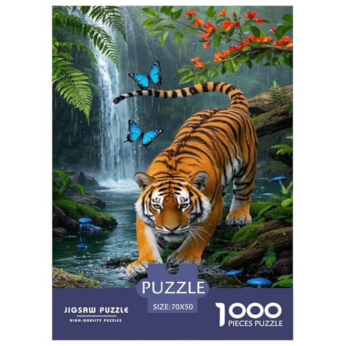 Puzzle Tiger 1000 Stücken Für Erwachsene,Tropischer Regenwald Landscape EIN Unmögliches Geschicklichkeitsspiel Lernspiel Spielzeug Geschenk Home-Dekoration 70x50cm/1000pcs Puzzle Tiger 1000 Stücken Für Erwachsene,Tropischer Regenwald Landscape EIN Unmögliches Geschicklichkeitsspiel Lernspiel Spielzeug Geschenk Home-Dekoration 70x50cm/1000pcs von YYVKPMLXC
