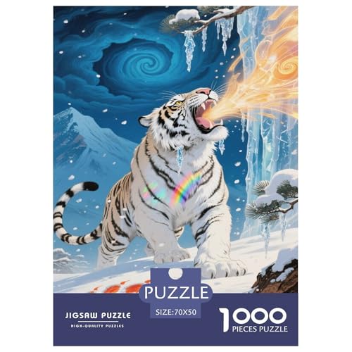 Puzzle Tiger Aus 1000 Stücken Für Erwachsene,Fantastisches Schneeszenarium Anspruchsvolles Spielzeug Familien-Puzzlespiel Home-Dekoration 70x50cm/1000pcs Puzzle Tiger Aus 1000 Stücken Für Erwachsene,Fantastisches Schneeszenarium Anspruchsvolles Spielzeug Familien-Puzzlespiel Home-Dekoration 70x50cm/1000pcs von YYVKPMLXC