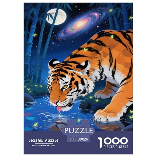 Puzzle Tiger Mit 1000 Teilen Für Erwachsene,Fantasie-Bambushain Anspruchsvolles Spielzeug Lernspiel Spielzeug Geschenk Home-Dekoration 38x26cm/1000pcs Puzzle Tiger Mit 1000 Teilen Für Erwachsene,Fantasie-Bambushain Anspruchsvolles Spielzeug Lernspiel Spielzeug Geschenk Home-Dekoration 38x26cm/1000pcs von YYVKPMLXC
