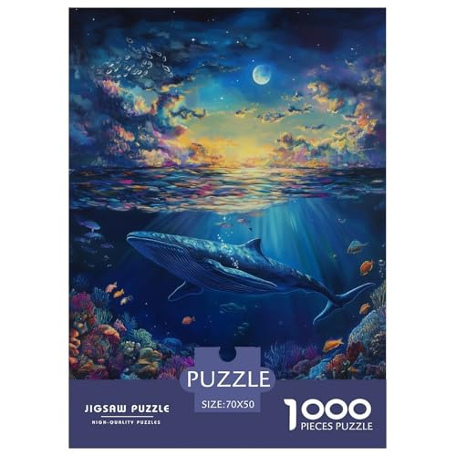 Puzzle Wal Mit 1000 Teilen Für Erwachsene,Traumhafter Ozean Anspruchsvolles Spielzeug Lernspiel Spielzeug Geschenk Home-Dekoration 70x50cm/1000pcs Puzzle Wal Mit 1000 Teilen Für Erwachsene,Traumhafter Ozean Anspruchsvolles Spielzeug Lernspiel Spielzeug Geschenk Home-Dekoration 70x50cm/1000pcs von YYVKPMLXC