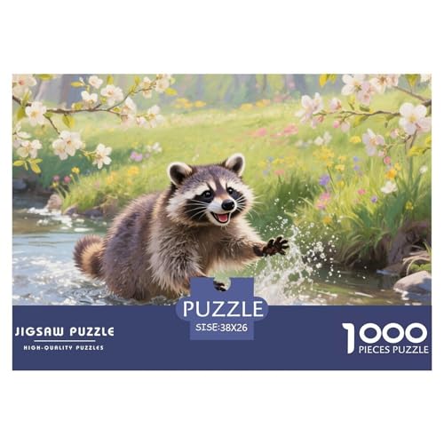 Puzzle Waschbär Mit 1000 Teilen Für Erwachsene,Blütenwald EIN Unmögliches Geschicklichkeitsspiel Lernspiel Spielzeug Geschenk Home-Dekoration 38x26cm/1000pcs Puzzle Waschbär Mit 1000 Teilen Für Erwachsene,Blütenwald EIN Unmögliches Geschicklichkeitsspiel Lernspiel Spielzeug Geschenk Home-Dekoration 38x26cm/1000pcs von YYVKPMLXC