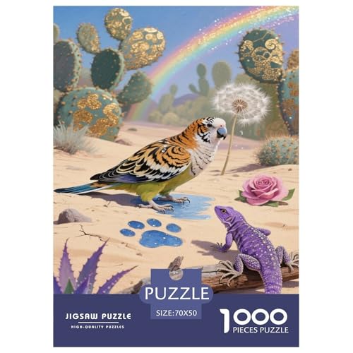Puzzle Wellensittich Mit 1000 Teilen Für Erwachsene,Wüsten Fantasie Anspruchsvolles Spielzeug Lernspiel Spielzeug Geschenk Home-Dekoration 70x50cm/1000pcs Puzzle Wellensittich Mit 1000 Teilen Für Erwachsene,Wüsten Fantasie Anspruchsvolles Spielzeug Lernspiel Spielzeug Geschenk Home-Dekoration 70x50cm/1000pcs von YYVKPMLXC
