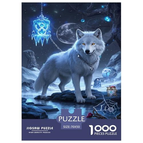 Puzzle Wolf Mit 1000 Teilen Für Erwachsene,Leuchtende Elemente EIN Unmögliches Geschicklichkeitsspiel Familien-Puzzlespiel Home-Dekoration 70x50cm/1000pcs Puzzle Wolf Mit 1000 Teilen Für Erwachsene,Leuchtende Elemente EIN Unmögliches Geschicklichkeitsspiel Familien-Puzzlespiel Home-Dekoration 70x50cm/1000pcs von YYVKPMLXC