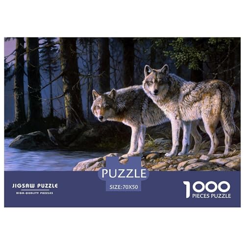 Puzzle Wolf Mit 1000 Teilen Für Erwachsene,Wald EIN Unmögliches Geschicklichkeitsspiel Lernspiel Spielzeug Geschenk Home-Dekoration 70x50cm/1000pcs Puzzle Wolf Mit 1000 Teilen Für Erwachsene,Wald EIN Unmögliches Geschicklichkeitsspiel Lernspiel Spielzeug Geschenk Home-Dekoration 70x50cm/1000pcs von YYVKPMLXC