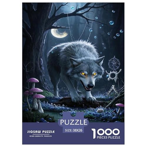 Puzzle Wolf Mit 1000 Teilen Für Erwachsene,Waldszene EIN Unmögliches Geschicklichkeitsspiel Lernspiel Spielzeug Geschenk Home-Dekoration 38x26cm/1000pcs Puzzle Wolf Mit 1000 Teilen Für Erwachsene,Waldszene EIN Unmögliches Geschicklichkeitsspiel Lernspiel Spielzeug Geschenk Home-Dekoration 38x26cm/1000pcs von YYVKPMLXC