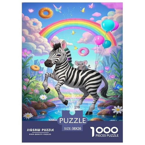 Puzzle Zebra Mit 1000 Teilen Für Erwachsene,Traumhafte Szene EIN Unmögliches Geschicklichkeitsspiel Familien-Puzzlespiel Home-Dekoration 38x26cm/1000pcs Puzzle Zebra Mit 1000 Teilen Für Erwachsene,Traumhafte Szene EIN Unmögliches Geschicklichkeitsspiel Familien-Puzzlespiel Home-Dekoration 38x26cm/1000pcs von YYVKPMLXC