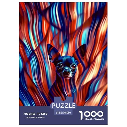 Puzzle Zwergpinscher Mit 1000 Teilen Für Erwachsene,Buntfarbig EIN Unmögliches Geschicklichkeitsspiel Lernspiel Spielzeug Geschenk Home-Dekoration 70x50cm/1000pcs Puzzle Zwergpinscher Mit 1000 Teilen Für Erwachsene,Buntfarbig EIN Unmögliches Geschicklichkeitsspiel Lernspiel Spielzeug Geschenk Home-Dekoration 70x50cm/1000pcs von YYVKPMLXC