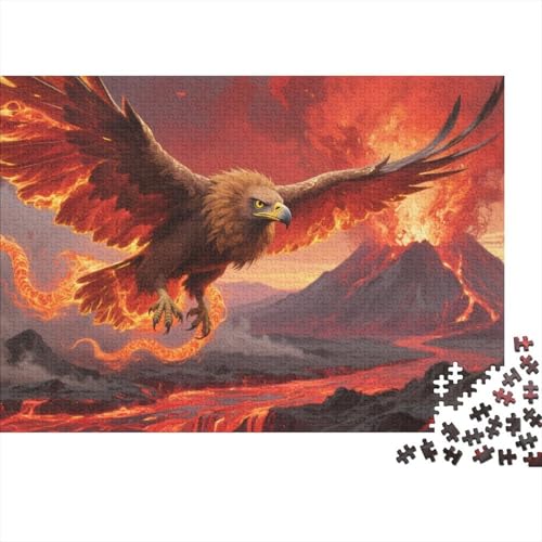 Puzzles Adler Aus 1000 Teilen Für Erwachsene,Vulkanisch EIN Unmögliches Geschicklichkeitsspiel Familien-Puzzlespiel Home-Dekoration 1000pcs (75x50cm) von YYVKPMLXC