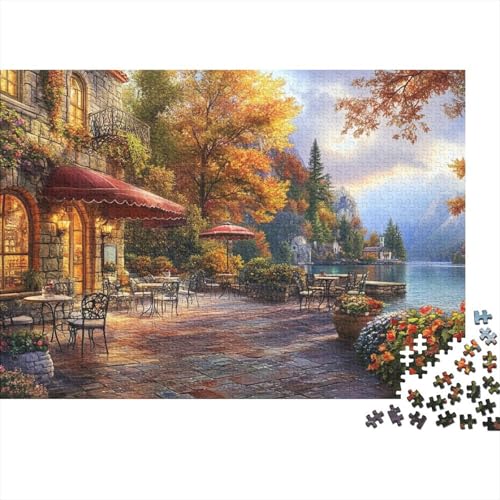 Puzzles Aus 1000 Teilen Für Erwachsene Comer See EIN Unmögliches Geschicklichkeitsspiel Autumn Landschaft Formpuzzel Familien-Puzzlespiel Home-Dekoration 1000pcs (75x50cm) von YYVKPMLXC