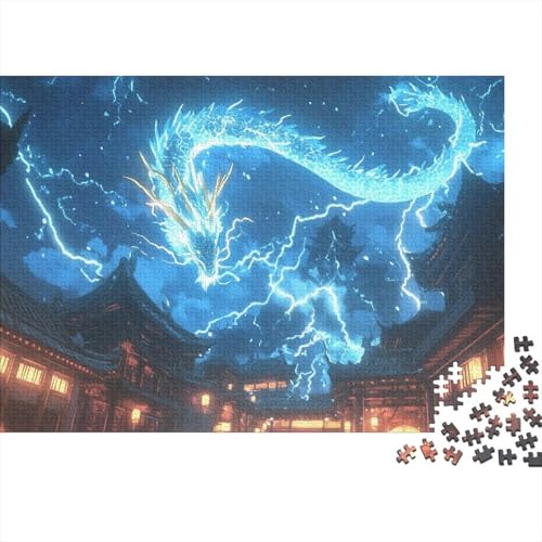Puzzles Aus 1000 Teilen Für Erwachsene Drache Anspruchsvolles Spielzeug Chinesische Architektur Holzpuzzles Familien-Puzzlespiel Home-Dekoration 1000pcs (75x50cm) von YYVKPMLXC