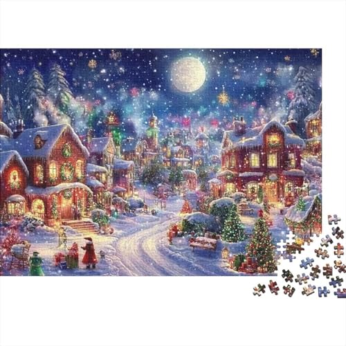 Puzzles Aus 1000 Teilen Für Erwachsene Weihnachtsbaum EIN Unmögliches Geschicklichkeitsspiel Schneeszene Formpuzzel Familien-Puzzlespiel Home-Dekoration 1000pcs (75x50cm) von YYVKPMLXC