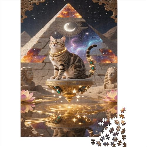 Puzzles Bengal Katze Aus 1000 Teilen Für Erwachsene Sternenhimmel and Cosmos EIN Unmögliches Geschicklichkeitsspiel Holzpuzzles Familien-Puzzlespiel Home-Dekoration 1000pcs (75x50cm) von YYVKPMLXC