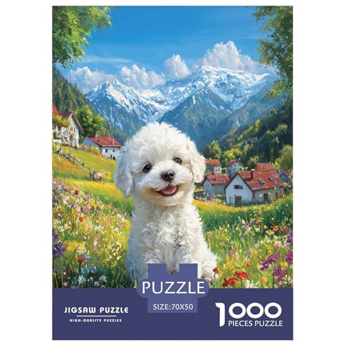 Puzzles Bichon Frisé 1000 Teilen Für Erwachsene,Ländliche Landschaft Denksport-Puzzle Herausforderungsspielzeug Familien-Puzzlespiel Home-Dekoration 70x50cm/1000pcs Puzzles Bichon Frisé 1000 Teilen Für Erwachsene,Ländliche Landschaft Denksport-Puzzle Herausforderungsspielzeug Familien-Puzzlespiel Home-Dekoration 70x50cm/1000pcs von YYVKPMLXC