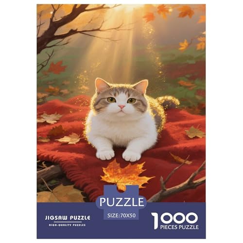 Puzzles British-Shorthair-Kater Aus 1000 Teilen Für Erwachsene,Warmer Herbstsonne Denksport-Puzzle Anspruchsvolles Spielzeug, Familien-Puzzlespiel Home-Dekoration 70x50cm/1000pcs Puzzles British-Shorthair-Kater Aus 1000 Teilen Für Erwachsene,Warmer Herbstsonne Denksport-Puzzle Anspruchsvolles Spielzeug, Familien-Puzzlespiel Home-Dekoration 70x50cm/1000pcs von YYVKPMLXC