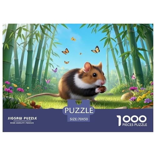 Puzzles Chinesischer Hamster 1000 Teilen Für Erwachsene,Spring Bambuswald Scenery Intelligenz-Puzzle Herausforderungsspielzeug Familien-Puzzlespiel 70x50cm/1000pcs Puzzles Chinesischer Hamster 1000 Teilen Für Erwachsene,Spring Bambuswald Scenery Intelligenz-Puzzle Herausforderungsspielzeug Familien-Puzzlespiel 70x50cm/1000pcs von YYVKPMLXC