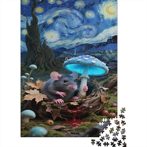 Puzzles Degus Mit 1000 Stücken Für Erwachsene Nachtlandschaft Anspruchsvolles Spielzeug Formpuzzle Lernspiel Spielzeug Geschenk Home-Dekoration 1000pcs (75x50cm) von YYVKPMLXC