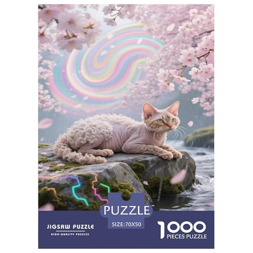 Puzzles Devon-Rex-Kater Mit 1000 Stücken Für Erwachsene,Frühlingslandschaft EIN Unmögliches Geschicklichkeitsspiel Familien-Puzzlespiel Home-Dekoration 70x50cm/1000pcs Puzzles Devon-Rex-Kater Mit 1000 Stücken Für Erwachsene,Frühlingslandschaft EIN Unmögliches Geschicklichkeitsspiel Familien-Puzzlespiel Home-Dekoration 70x50cm/1000pcs von YYVKPMLXC