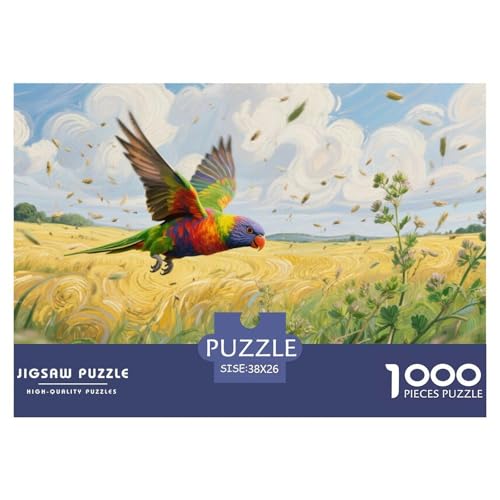 Puzzles Farbiger Papagei Aus 1000 Teilen Für Erwachsene,Idyllisches Sommerlandschaft Anspruchsvolles Spielzeug Schnipselpuzzle Familien-Puzzlespiel Home-Dekoration 38x26cm/1000pcs Puzzles Farbiger Papagei Aus 1000 Teilen Für Erwachsene,Idyllisches Sommerlandschaft Anspruchsvolles Spielzeug Schnipselpuzzle Familien-Puzzlespiel Home-Dekoration 38x26cm/1000pcs von YYVKPMLXC