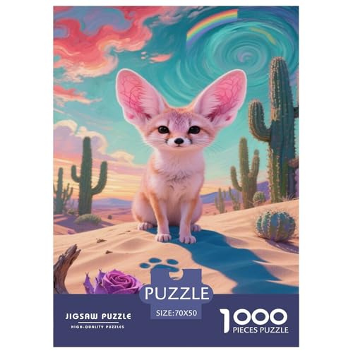 Puzzles Fennec Fuchs Aus 1000 Teilen Für Erwachsene,Fantastische Wüste EIN Unmögliches Geschicklichkeitsspiel Familien-Puzzlespiel Home-Dekoration 70x50cm/1000pcs Puzzles Fennec Fuchs Aus 1000 Teilen Für Erwachsene,Fantastische Wüste EIN Unmögliches Geschicklichkeitsspiel Familien-Puzzlespiel Home-Dekoration 70x50cm/1000pcs von YYVKPMLXC