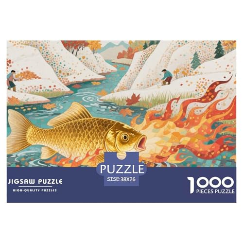 Puzzles Goldfisch Aus 1000 Teilen Für Erwachsene,Landschaft mit Bergen und Flüssen EIN Unmögliches Geschicklichkeitsspiel Intelligenz-Puzzle Home-Dekoration 38x26cm/1000pcs Puzzles Goldfisch Aus 1000 Teilen Für Erwachsene,Landschaft mit Bergen und Flüssen EIN Unmögliches Geschicklichkeitsspiel Intelligenz-Puzzle Home-Dekoration 38x26cm/1000pcs von YYVKPMLXC