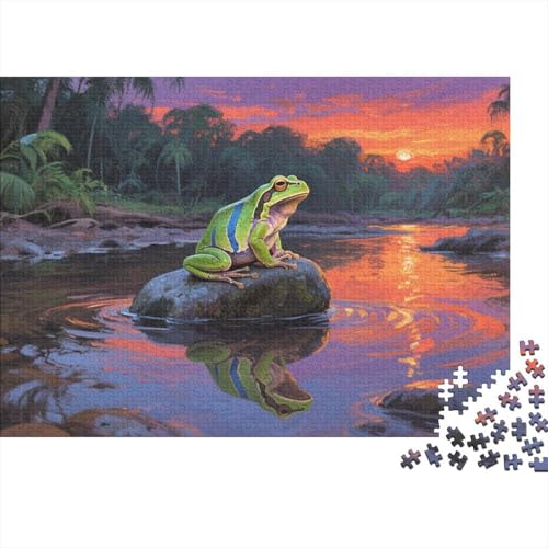 Puzzles Grüne Baumpfote Aus 1000 Teilen Für Erwachsene,Regenwald Sonnenuntergang EIN Unmögliches Geschicklichkeitsspiel Intelligenz-Puzzle Home-Dekoration 1000pcs (75x50cm) von YYVKPMLXC