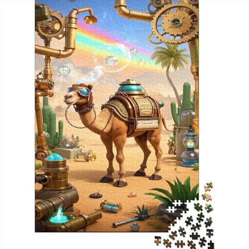 Puzzles Kamelfuß Aus 1000 Teilen Für Erwachsene Wüste Anspruchsvolles Spielzeug Formpuzzle Familien-Puzzlespiel Home-Dekoration 1000pcs (75x50cm) von YYVKPMLXC