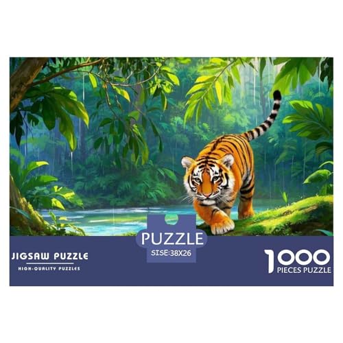Puzzles Kleiner Tiger Mit 1000 Stücken Für Erwachsene,Tropischen Regenwald Intelligenz-Puzzle Herausforderungsspielzeug, Familien-Puzzlespiel Home-Dekoration 38x26cm/1000pcs Puzzles Kleiner Tiger Mit 1000 Stücken Für Erwachsene,Tropischen Regenwald Intelligenz-Puzzle Herausforderungsspielzeug, Familien-Puzzlespiel Home-Dekoration 38x26cm/1000pcs von YYVKPMLXC