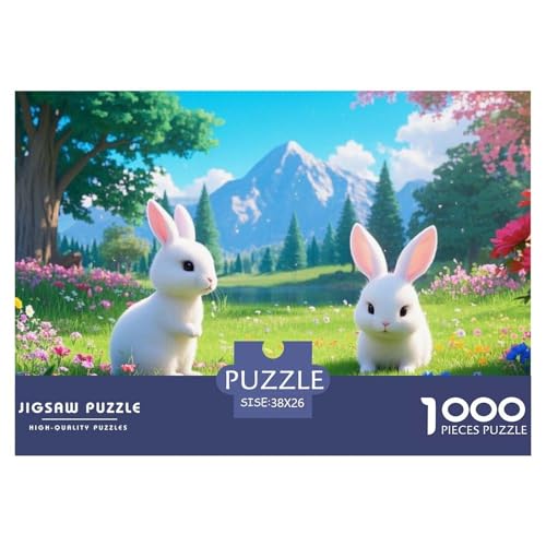 Puzzles Kleiner weißer Hase Mit 1000 Stücken Für Erwachsene,Spring Natürliche Landschaft Anspruchsvolles Spielzeug Intelligenz-Puzzle Home-Dekoration 38x26cm/1000pcs Puzzles Kleiner weißer Hase Mit 1000 Stücken Für Erwachsene,Spring Natürliche Landschaft Anspruchsvolles Spielzeug Intelligenz-Puzzle Home-Dekoration 38x26cm/1000pcs von YYVKPMLXC
