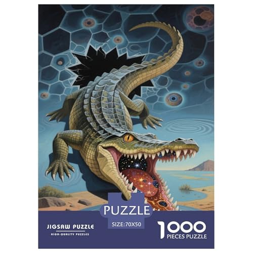 Puzzles Krokodil 1000 Teilen Für Erwachsene,Wasser- und Land Szene Denksport-Puzzle Herausforderungsspielzeug Familien-Puzzlespiel Home-Dekoration 70x50cm/1000pcs Puzzles Krokodil 1000 Teilen Für Erwachsene,Wasser- und Land Szene Denksport-Puzzle Herausforderungsspielzeug Familien-Puzzlespiel Home-Dekoration 70x50cm/1000pcs von YYVKPMLXC